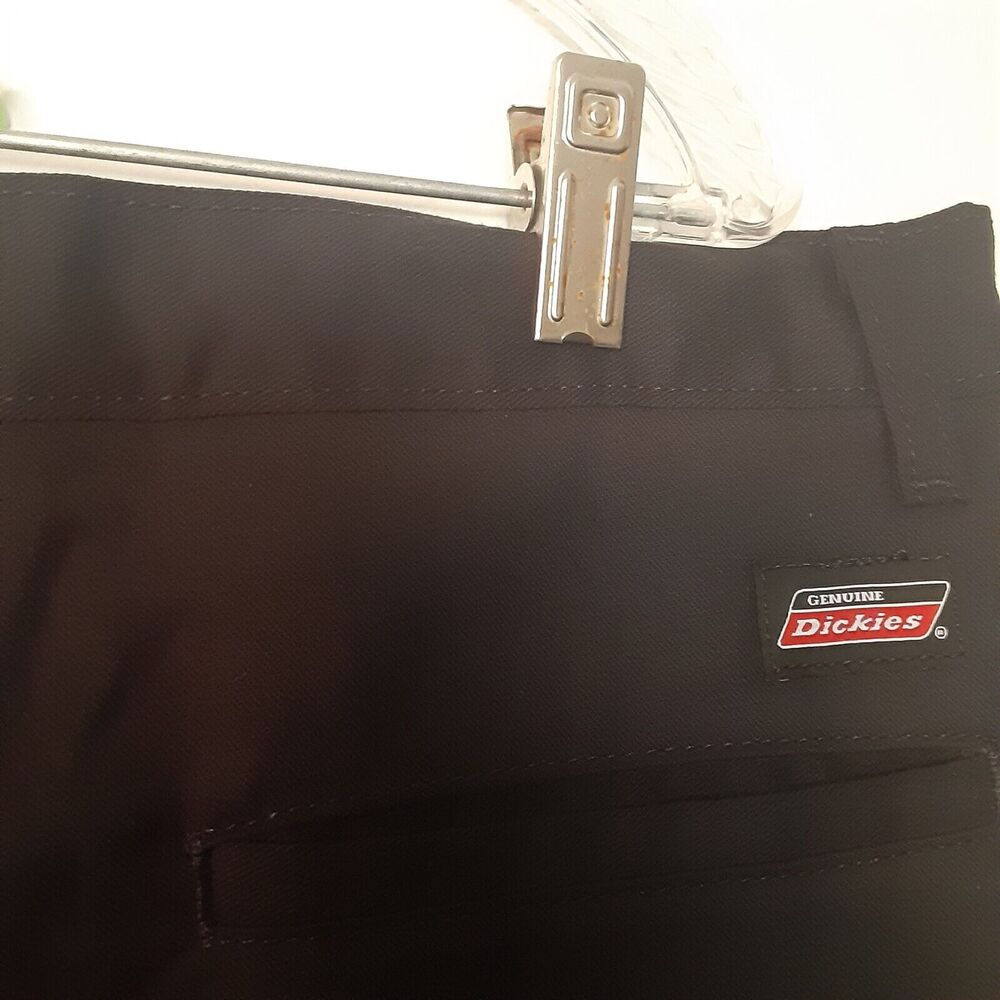 Dickies Twill Work Pants Mens 40X32 Black Flex Workwear Slim Fit Straight EUC - Picture 7 of 10
